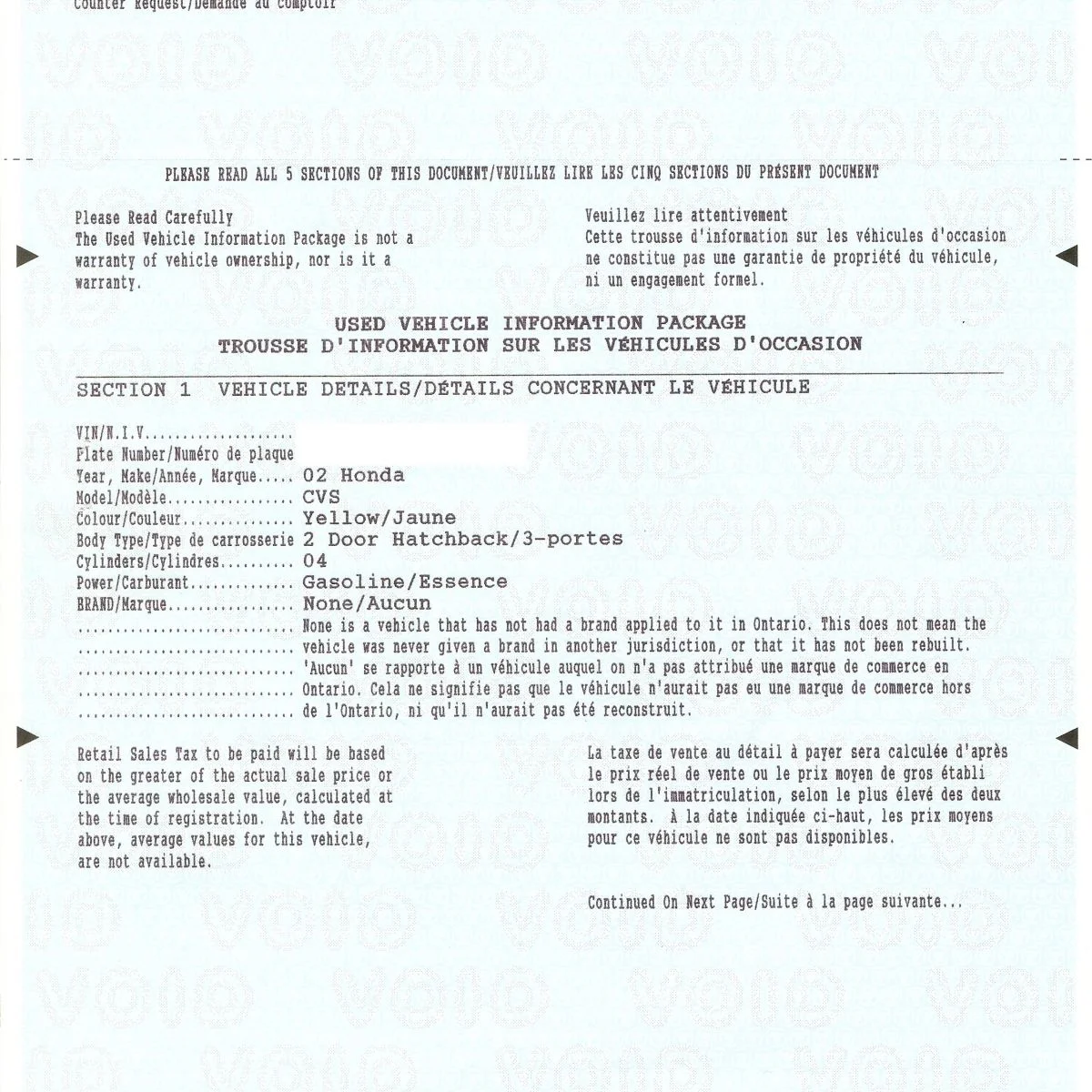used-vehicle-information-package